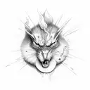 burning flames tattoo design idea