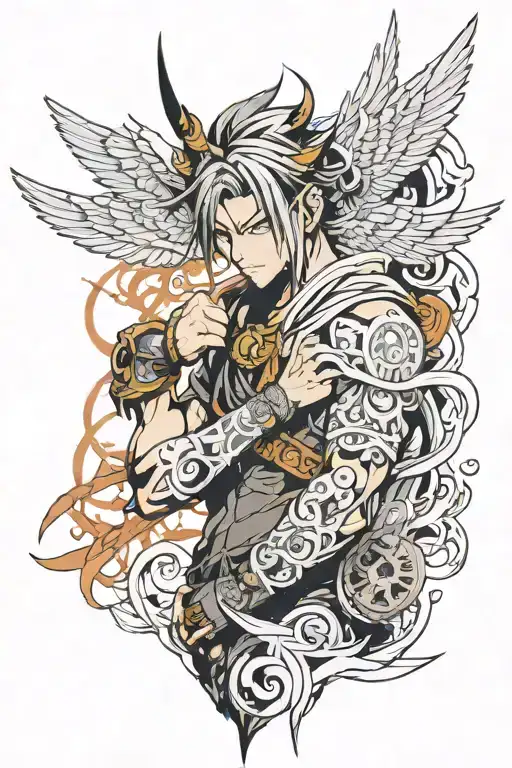 Fear God tattoo design idea