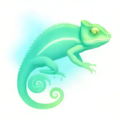 chameleon tattoo design idea