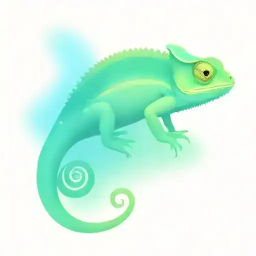 chameleon tattoo design idea