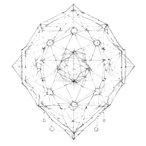 universe, galaxy, golden ratio, metatron cube tattoo design idea
