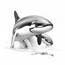 orca tattoo design idea