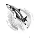 orca tattoo design idea