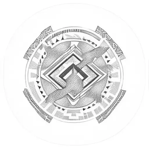 Guam and Puerto Rico symbols  tattoo design idea