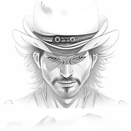 straw hat ronin tattoo design idea