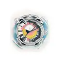 Broken clocks with time slipping away tattoo design idea