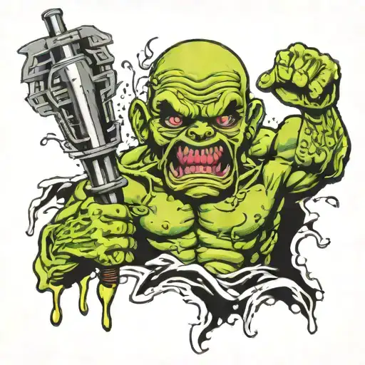 the toxic avenger  tattoo design idea