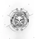 Piano, programming and kickboxing tattoo design idea