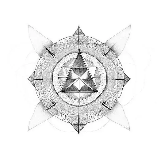 heartagram tattoo design idea