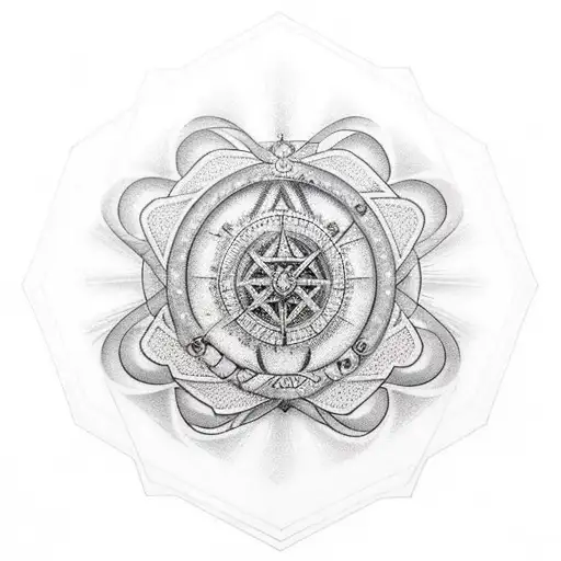 heartagram tattoo design idea