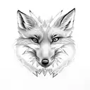 nine tail fox tattoo design idea