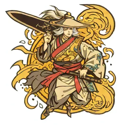 shogun raiden genshin impact  tattoo design idea