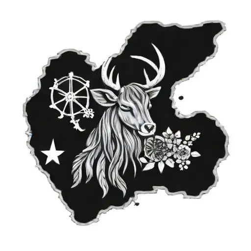 australia, UK themed with dreamcatcher, taurus sign, love, country life tattoo design idea
