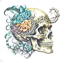 skull tattoo design idea