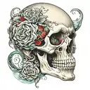 skull tattoo design idea