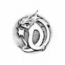 Welsh dragon  tattoo design idea