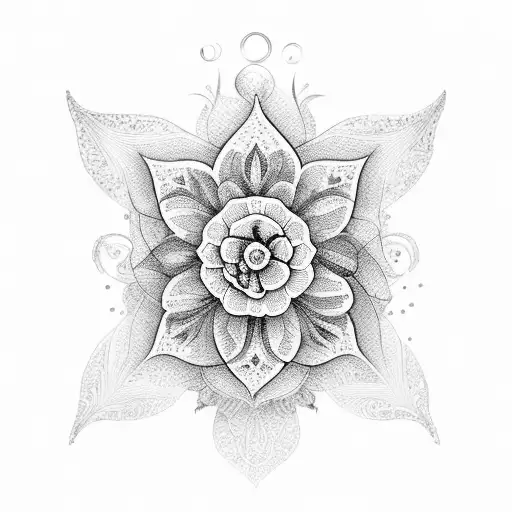 flor de maga tattoo design idea