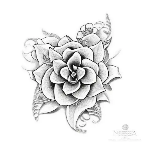 flor de maga tattoo design idea