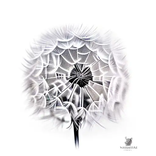 Dandelion tattoo design idea