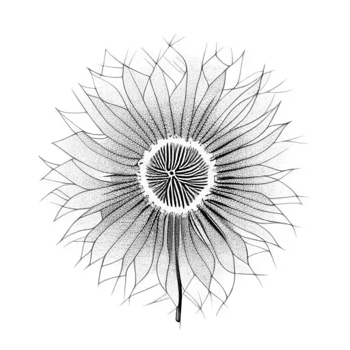 Dandelion tattoo design idea