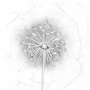 Dandelion tattoo design idea