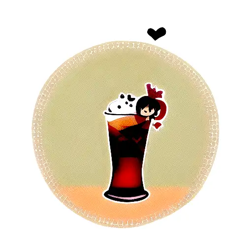 Cuba Libre cocktail with a twist tattoo design idea