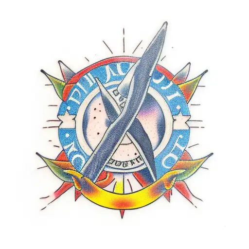 always count on god tattoo design idea