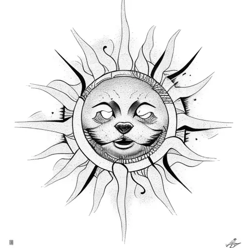 sun town camp for children with cancer tattoo design idea