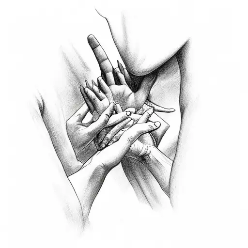 hands prayer tattoo design idea