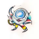 skating tattoo design idea