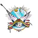 skating tattoo design idea