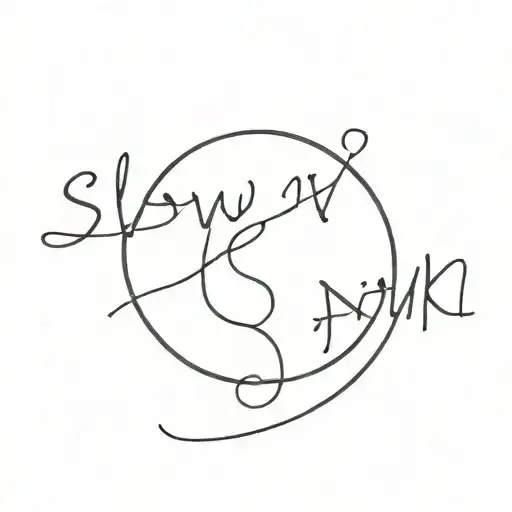 a semi colon with words slow down your doing fine   tattoo design idea