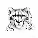 cheetah print, louis vuitton logos, ACE tattoo design idea