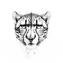 cheetah print, louis vuitton logos, ACE tattoo design idea