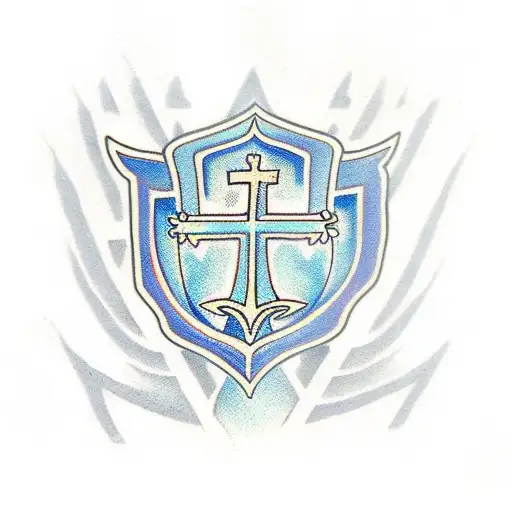 Serbian cross tattoo design idea