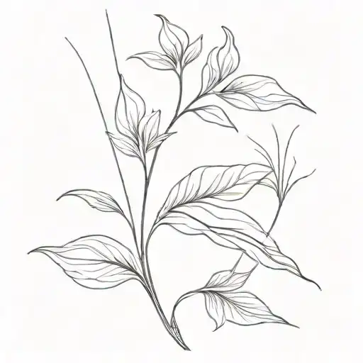 growing sideways  tattoo design idea