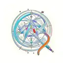 dna neural network tattoo design idea