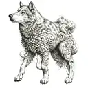 wolf in sheep clothing with fire  tattoo design idea