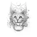 fake friends tattoo design idea