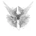 icarus falling tattoo design idea