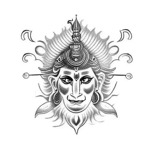 shiv ji tattoo design idea