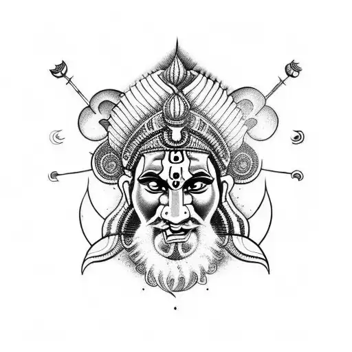 shiv ji tattoo design idea