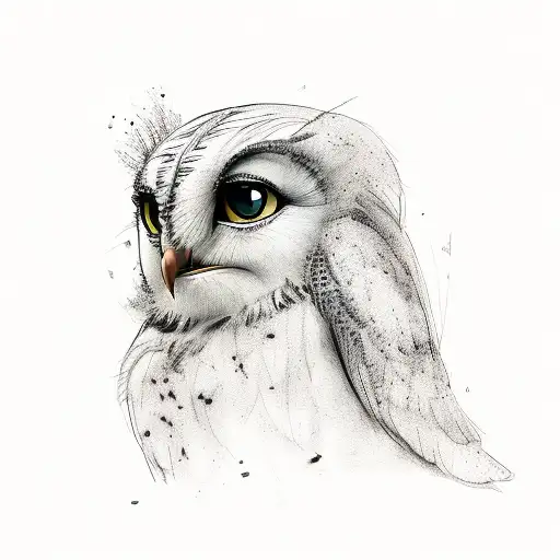 hedwig owl tattoo｜TikTok Search