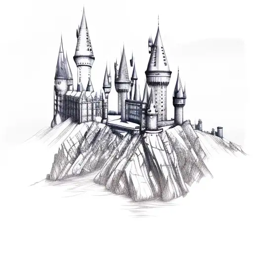 blueprints for hogwarts castle, concept art, blueprint, | Stable Diffusion  | OpenArt
