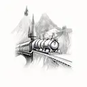 platform 9 and 3/4 from Harry Potter tattoo design idea