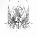 itachi Valkyrie  tattoo design idea