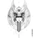 itachi Valkyrie  tattoo design idea