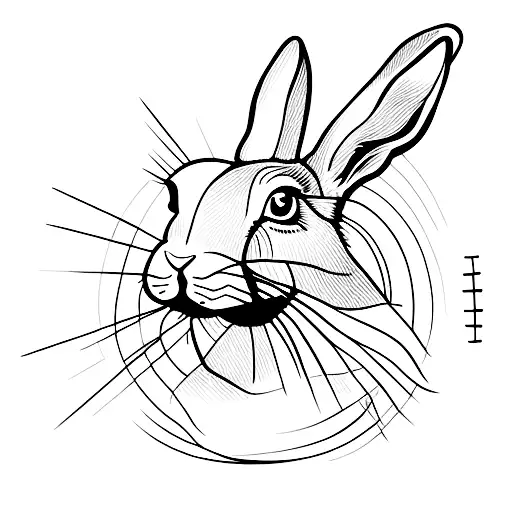 Hare  tattoo design idea