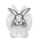 Hare  tattoo design idea
