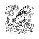 Hare  tattoo design idea
